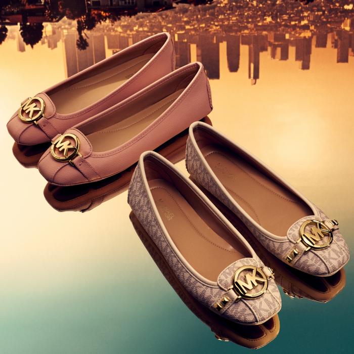 Two pairs of Michael Kors ballet flats