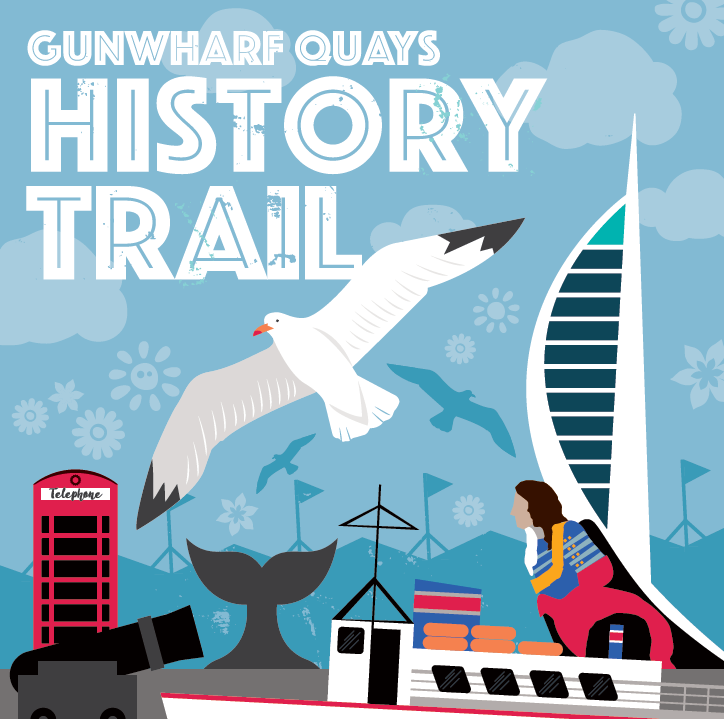 History trail Gunwharf Quays